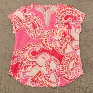 Lilly Pulitzer Duval Top - Hot Coral